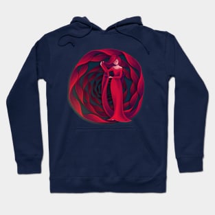 Crimson rose Hoodie